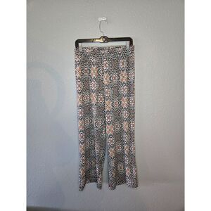 Christopher & Banks Women's Wide Leg Boho Pull On Pants Size Small